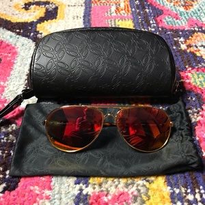 Oakley Aviator Mirrored Sunglasses